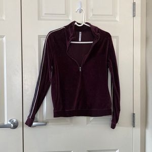 Maroon Fabletics track suit sweatshirt